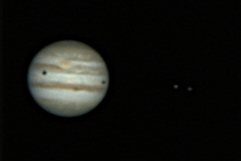 Jupiter mit Mondschatten